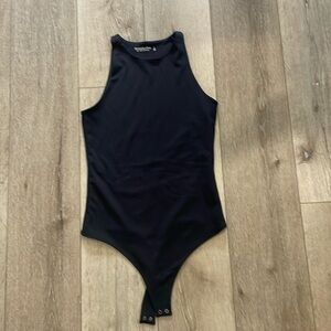 Abercrombie double lined black bodysuit